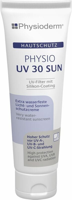 Sonnencreme Physio uv 30 Sun - Sonnenschutzcreme uva uvb uvc, 100ml - Physioderm