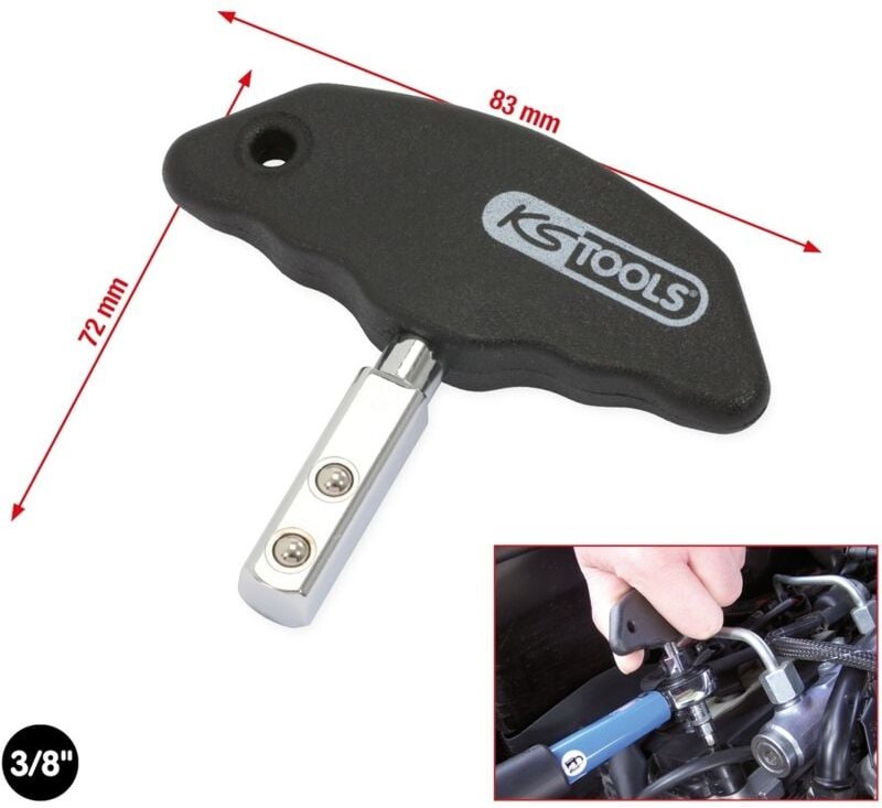 Thumbnail - 3/8' T-Griff-Antriebsvierkant