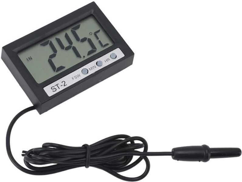 Autothermometer, digitales Autotemperaturmessgerät, spezielles Wasserthermometer für Aquarien und Kühlschränke, Digitala...