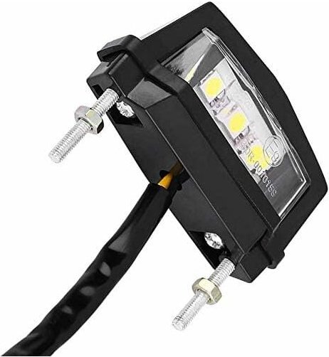Gotrays - Kennzeichenbeleuchtung, 12 v, Universal-LED-Kennzeichenbeleuchtung, Motorrad-Kennzeichenbeleuchtung hinten, We...
