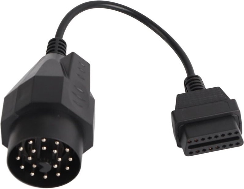 Thumbnail - SJLERST OBD2 Adapter Scanner Kabelstecker, Rund Diagnose OBD II Adapter - 20 Pin auf 16 Pin - für E36 E38 E39 E46 E53 X5...