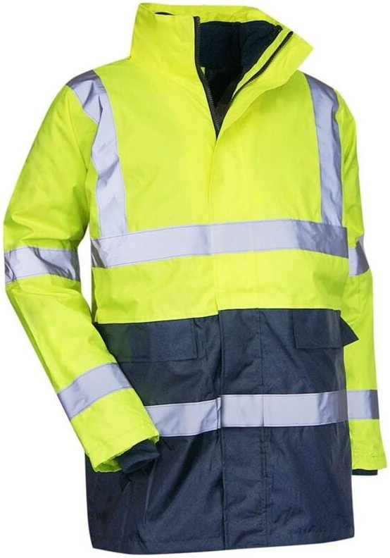 LMA - 4-in-1-Parka 5002 Prevention Größe 2 fluogelb/marine