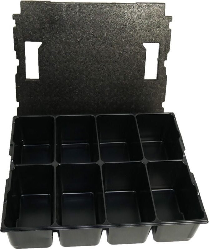 Kleinteileeinsatz 8 Fächer inkl. Deckeleinlage für L-Boxx 136 - Bs Systems