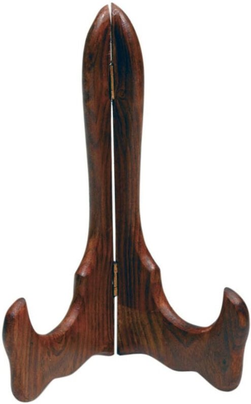 Trade Shop Traesio - Trade Shop - Tellerhalter für quadratische Teller, 33 x 15,5 cm, aus lackiertem Holz -