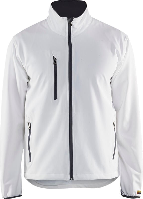 Arbeitssoftshelljacke Stretch 2D 4952 - Weiß/Hellgrau XS