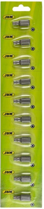 Thumbnail - JBM - Torx-Schraubendreher-Bits (ø 60 - Maul 30 mm.) 10441