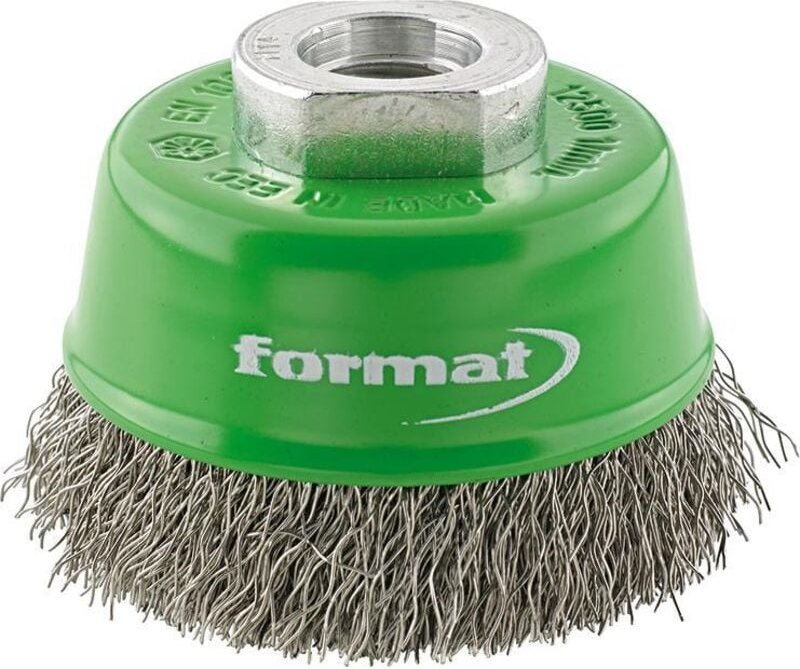 Topfbürste Rostfrei gewellt M14 60mm - Format