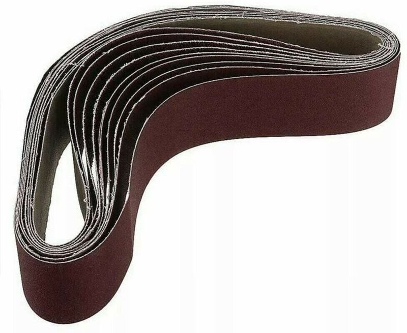 10er-Pack 686 x 50 mm Schleifbänder 1000er Körnung Aluminiumoxid-Schleifgerät