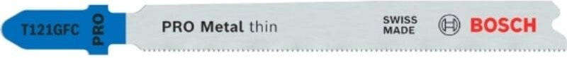 Pro Metal thin T121GFC Stichsägeblatt 92 mm 5-tlg. - 2608655104 - Bosch