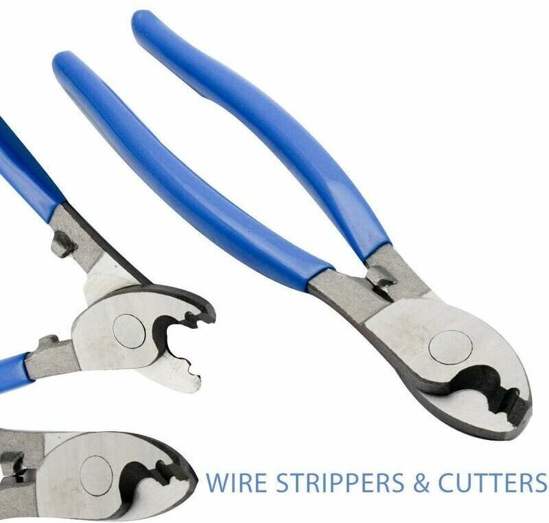 Pinza tagliacavi da 215 mm, ideale per tagliare cavi in rame, in