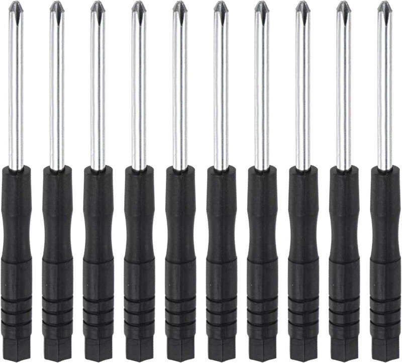 Mini-Kreuzschlitzschraubendreher für die Reparatur von Uhrengläsern, 10 Stück