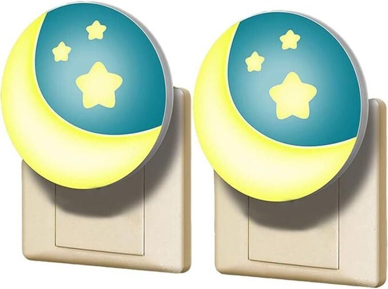 Nachtlicht Steckdose Kinder 2 Stück Dämmerungssensor Steckdosenlicht Orientierungslicht Stilllicht Baby Erstausstattung ...