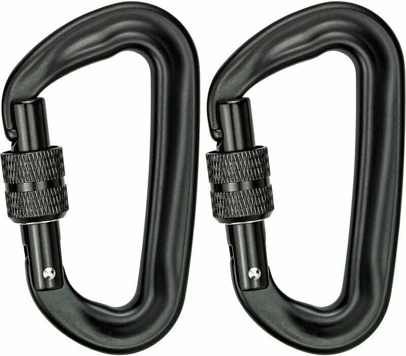 Stück Karabinerhaken, robust, 12 kN (1200 kg), Kletterkarabiner, D-Ring-Karabinerhaken, Drehverschluss-Karabinerhaken fü...