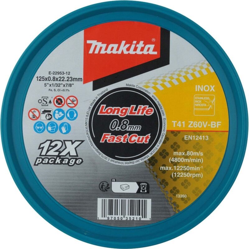 Makita Trennscheibe 125x0,8 mm INOX - E-22953-12