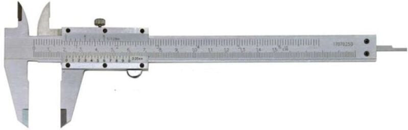 MIB - Messschieber mit Feststellschraube mattverchromt 200 mm (1/128')
