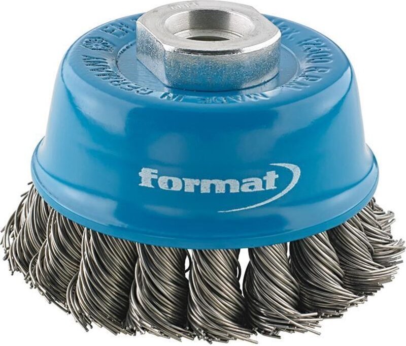 Topfbürste Stahldraht gezopft M14 65x0,50mm - Format