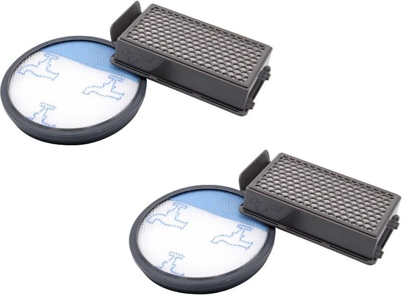 vhbw 2x Vormotor-Filter, 2x HEPA Abluft-Filter kompatibel mit Rowenta RO3995EA Staubsauger