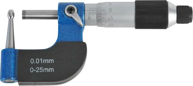 Bügelmessschrauben mit gewölbten Messflächen 0-25mm FORMAT