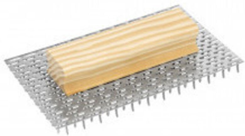 Taloche Gratton mit Spitzen, Maße 24 x 14 cm, rechteckige Form