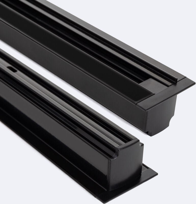 3-Phasenstromschiene DALI Track Einbau Aluminium für LED Strahler 1 Meter Schwarz