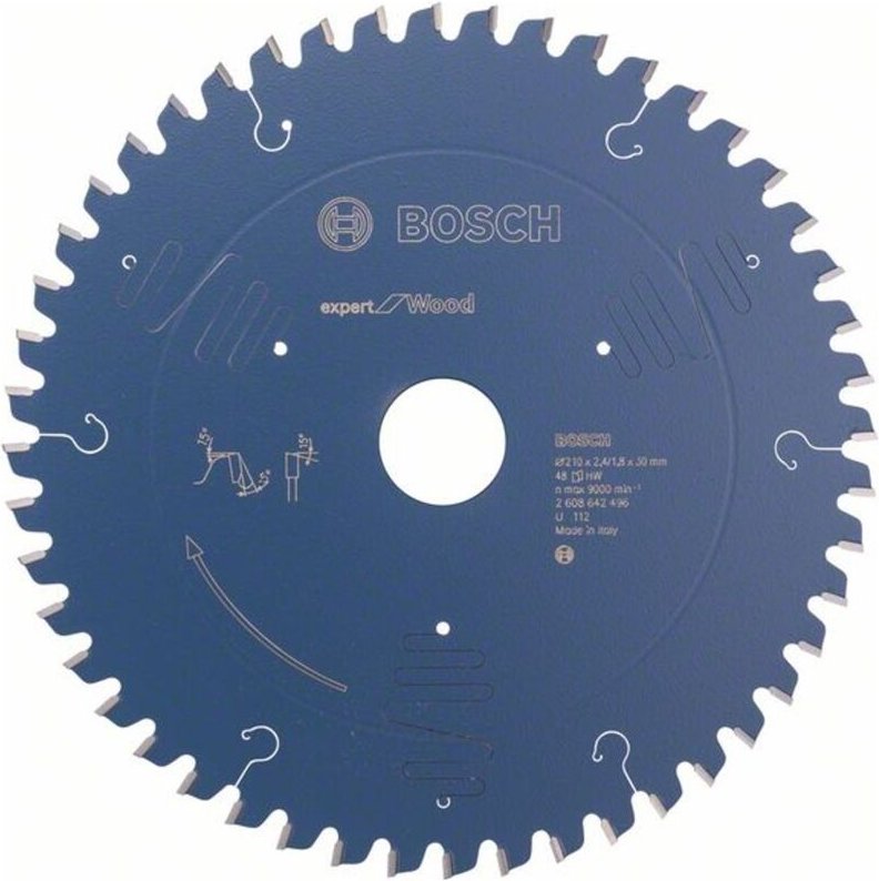 Bosch Kreissägeblatt Expert for Wood für Kapp- und Gehrungssägen 210 x 30 x 2,4 mm 48 - 2608642496