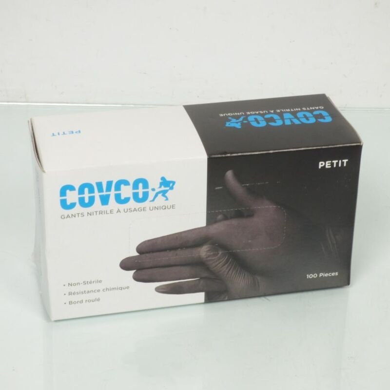 100 Einweghandschuhe schwarz Größe 7 s für Autowerkstatt Motorrad