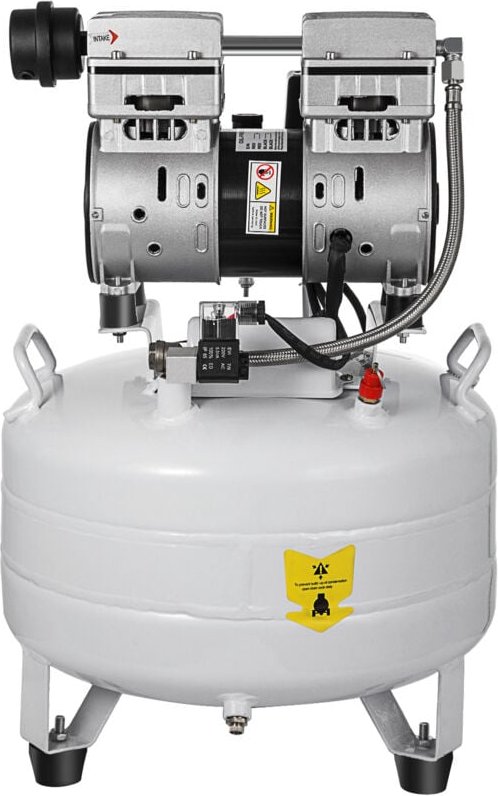 Mophorn - 6,6-Gallonen-Vertikal-Luftkompressor, ultraleise, ölfrei, 30-Liter-Tank, 850 w, geräuscharmer, geräuscharmer K...