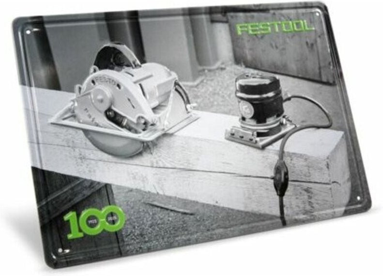 100 Jahre Blechschild Retro Maschinen, limitierte Auflage - Festool
