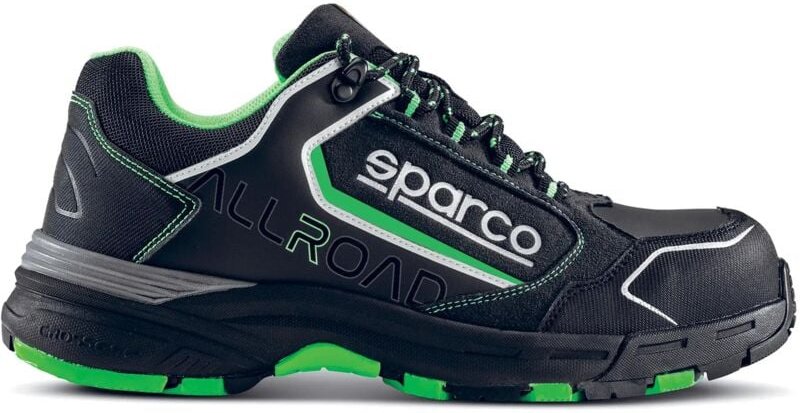 Thumbnail - Sparco 07528NRVF Baku ESD S3S SR FO HRO Sicherheitsschuh, Schwarz/Grün, 44