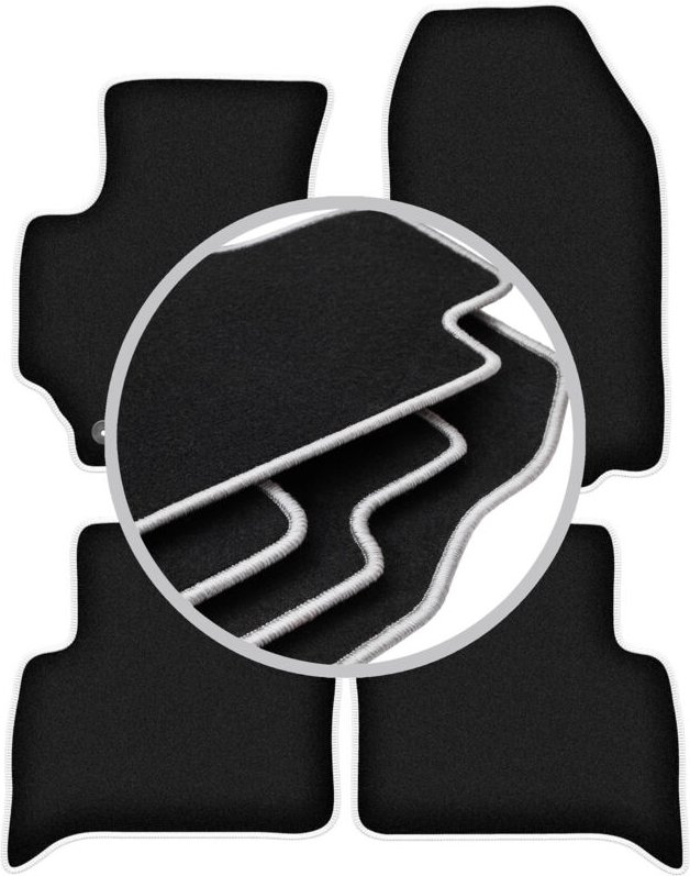 CARLUX-SILVER Autofußmatten für: FIat Croma II Kombi (2005-2011)