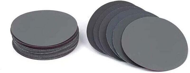 Runde Nassschleifscheiben, XU-Körnung, 600/800/1000/1200/1500/2000, Haken-, XU-Schleifpapierscheiben, 30 Stück, 75 mm (3...