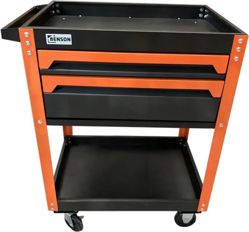 Benson Tools Heavy-Duty Tool Cart with Two Detachable Drawers, Made of Durable spcc Steel, Measures 665x465x885mm - Idea...