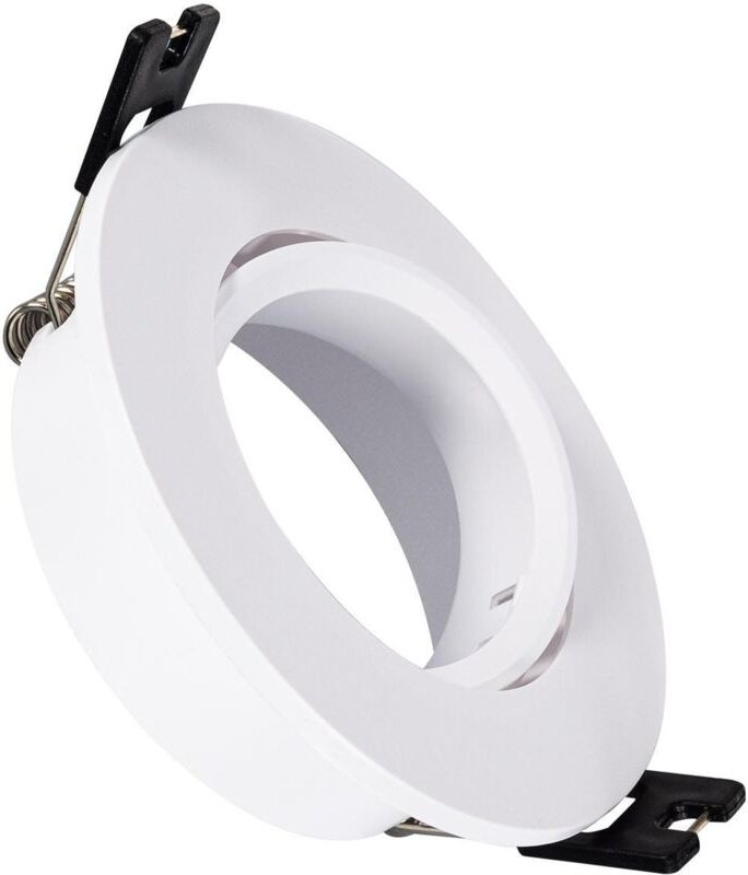 Efectoled - Downlight-Ring Rund Schwenkbar für LED-Glühbirne GU10 / GU5.3 ø 75 mm Weiß