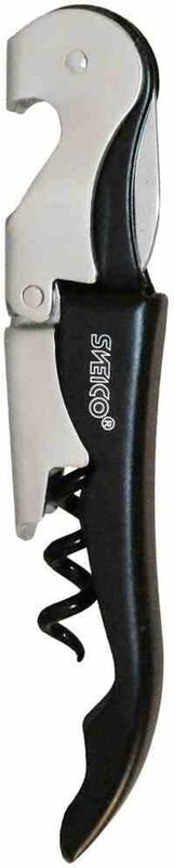 Faltbarer Korkenzieher schwarz 12 x 2 x 1,5 cm