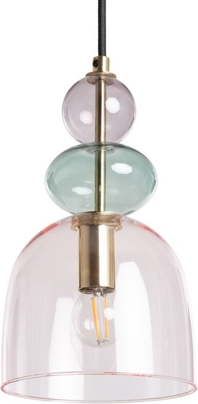 Efectoled - Pendelleuchte Metall und Glas Baudelaire Rosa