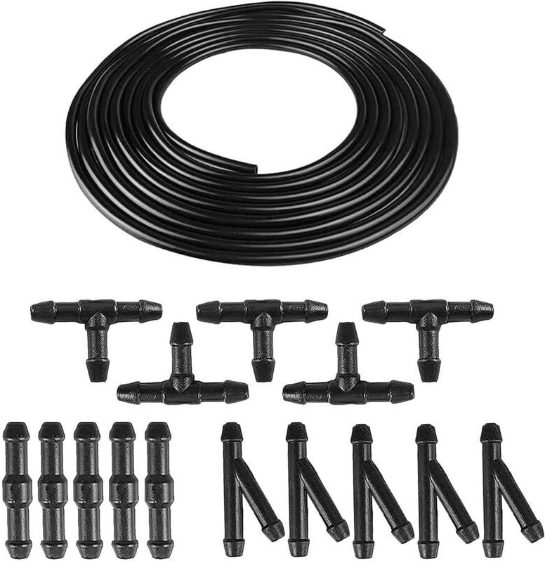 Universal Scheiben Waschen DüSen FlüSsigkeits Satz mit AnschlüSsen für die Meisten Auto Waschanlagen (6M + 15 StüCke Ans...