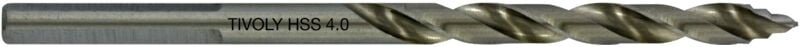 Tivoly - 5 TSP-Metallbohrer ø: 4 / l: 75 / HSS-Schleifschliff -DIN338 -h8 -Smart Point-Schärfen (anschließbare Box)