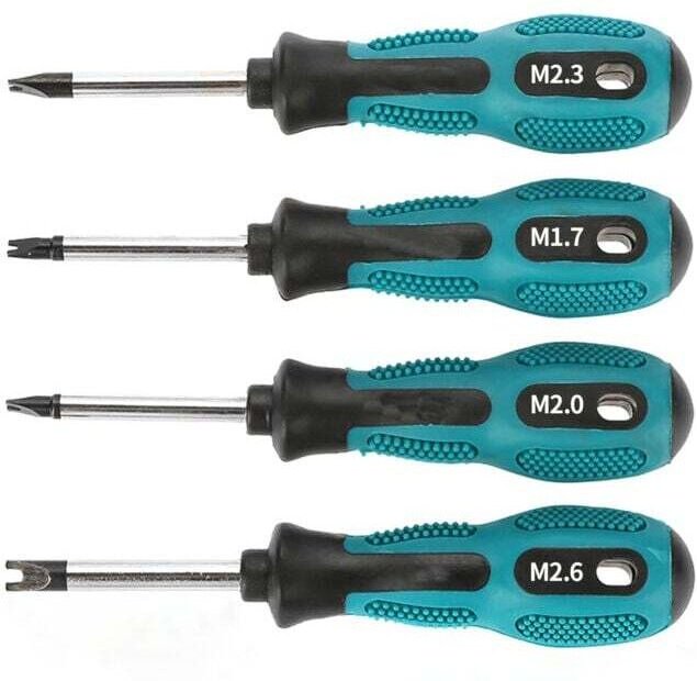 Mehrzweckkoffer, 4-teiliges Schraubendreher-Set, magnetisches U-förmiges Schraubendreher-Bit-Set, magnetischer Schlitzsc...