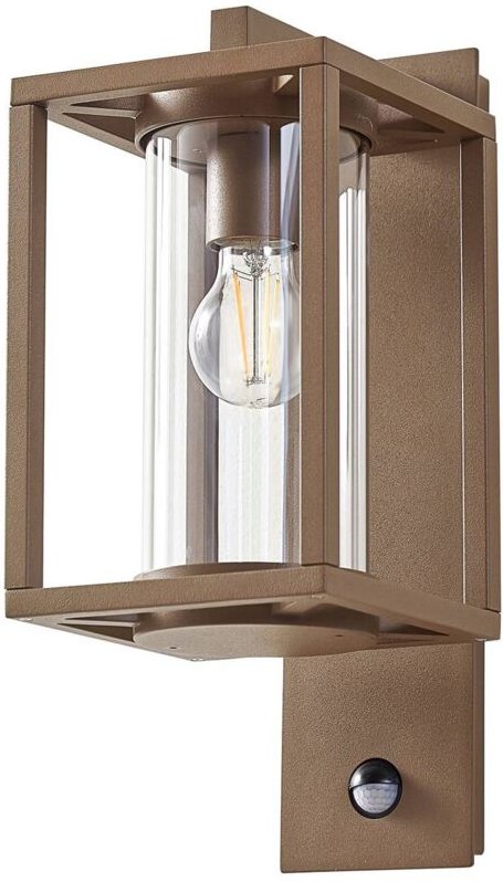 Lucande - Wandleuchte außen 'Ferda' aus Aluminium mit Bewegungsmelder von