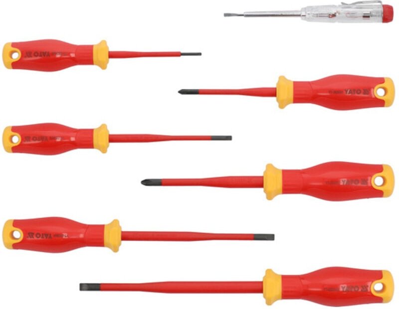 Extra Dünne Isolierte Schraubendreher 7 Stk - Yt-282681