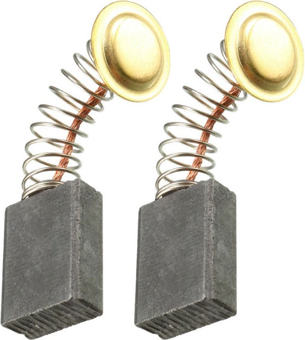 Trade-shop - 2x Kohlebürsten für viele Elektromotoren 6x12x17mm (z.B. für Elektro-Werkzeuge) / Motorkohlen Kohlestifte S...