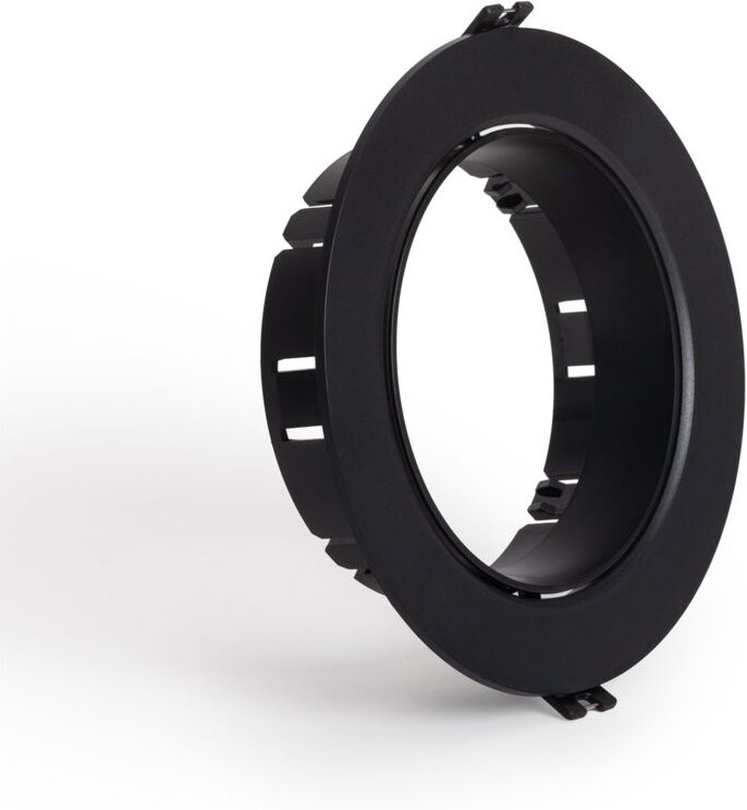 Efectoled - Downlight-Ring Einbau Rund Schwenkbar für GU10 AR111 LED-Glühbirne Schnitt Ø135 mm Schwarz