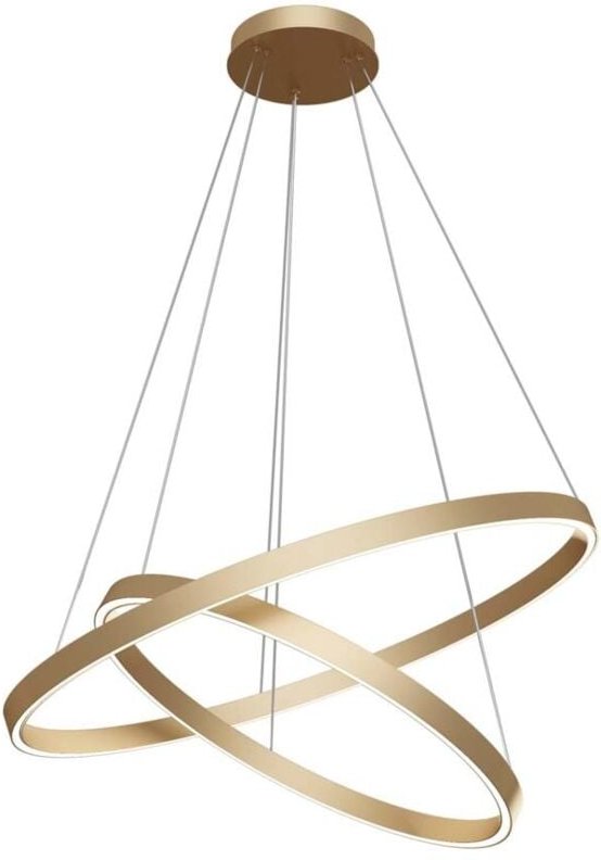 Rim Moderne randintegrierte LED-Deckenleuchte mit 2 Ebenen aus Messing - Maytoni