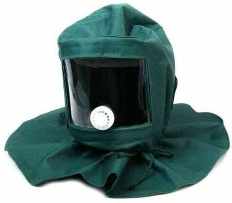 Helm-Schutzmaske, winddicht, staubdicht, für Heimwerker, Sandstrahlen, Sandstrahler