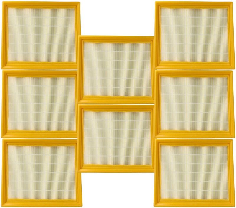 8x Staubsaugerfilter Ersatz für Festo 496170, 496172, 4.96170, 4.96172 für Staubsauger - HEPA-Filter Gelb Weiß - Vhbw