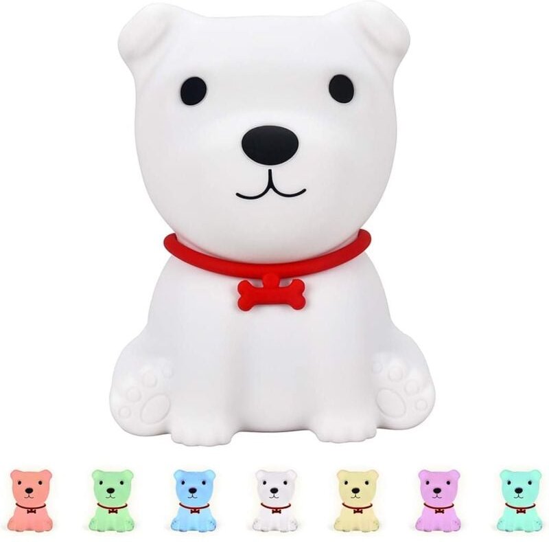 Gotrays - Baby Nachtlicht, Wiederaufladbares Welpe Baby Nachtlicht, Tragbares Silikon led Nachtlicht, Touch Nachtlicht, ...