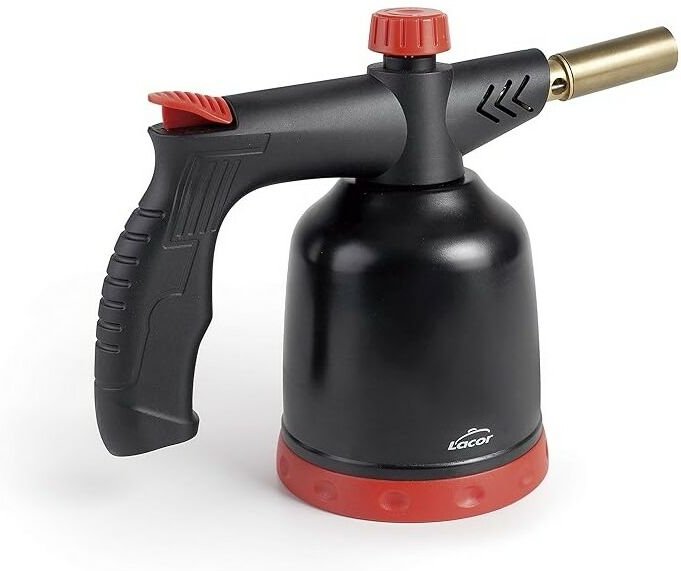 Küchenbrenner, professioneller Gasbrenner, piezoelektrische Zündung, einstellbare Flamme, wiederaufladbar mit Kartuschen...