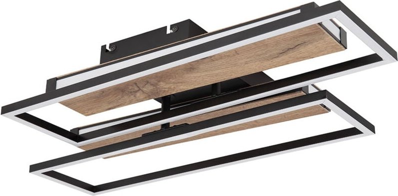 Thumbnail - Wohnzimmerlampe Deckenleuchte Deckenlampe led Holzoptik Dreh-Schwenkbar l 60 cm