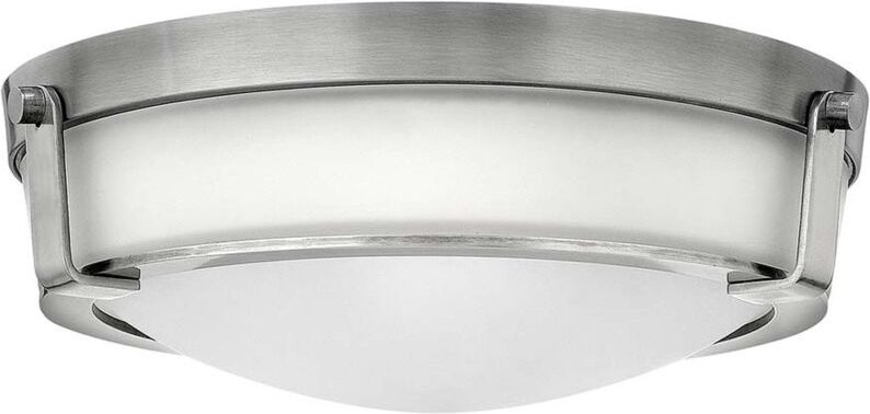 Deckenleuchte Lampe Glas Stahl Nickel D 40,5 cm Wohnzimmerleuchte 3 Flammig