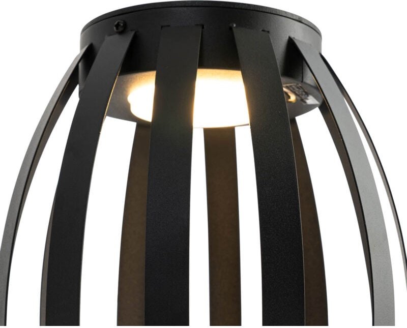 Outdoor Tischleuchte Schwarz 3-stufig dimmbar Solar und wiederaufladbar - Sheldon